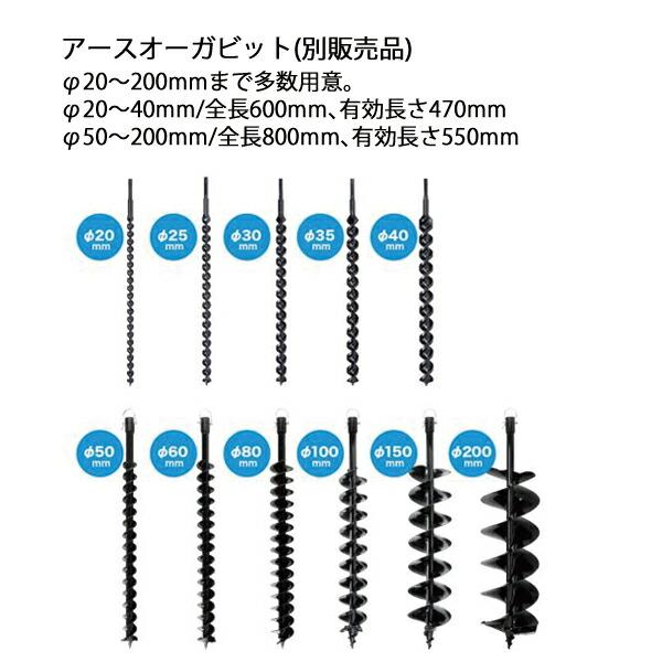 マキタ 40Vmax 充電式アースオーガ 本体のみ DG002GZ 商品画像14：ニッチ・リッチ・キャッチKaago店