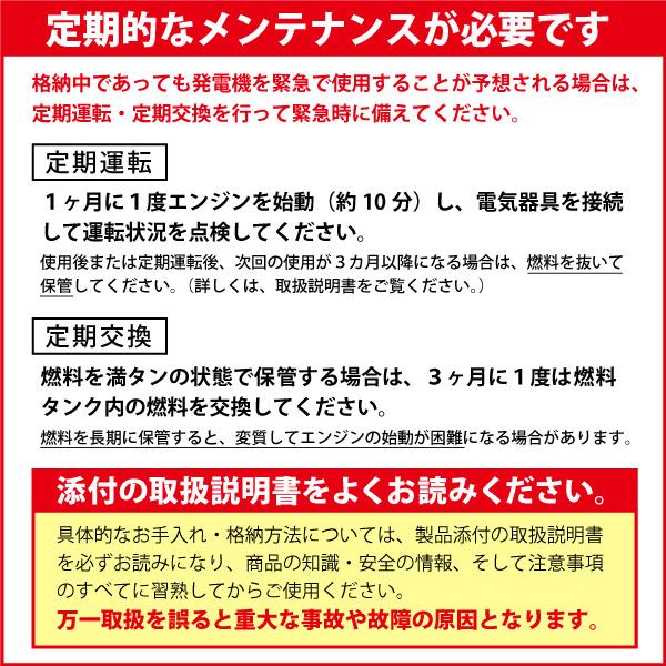HPG2500-5 ワキタ AVR発電機 50Hz 商品画像2：ニッチ・リッチ・キャッチKaago店