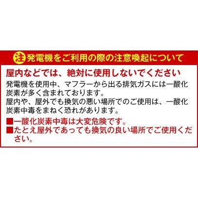 HPG2500-5 ワキタ AVR発電機 50Hz 商品画像3：ニッチ・リッチ・キャッチKaago店