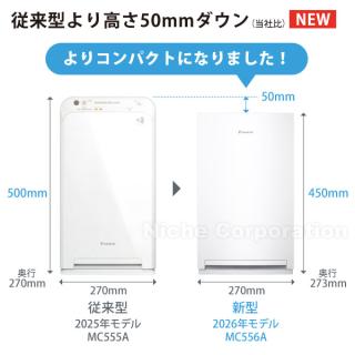 ダイキン ストリーマ空気清浄機 MC556A W ホワイトの通販なら: ニッチ