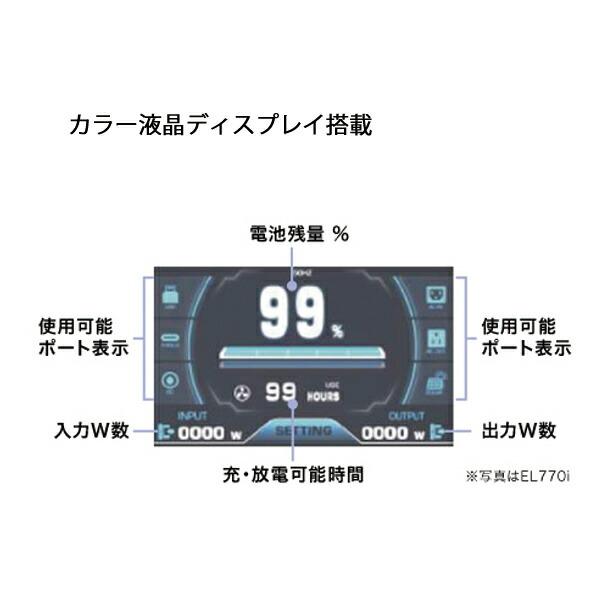 アースパワー ポータブル電源 EL960i EL0960I-A01 商品画像8：ニッチ・リッチ・キャッチKaago店