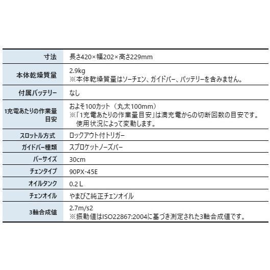 エコー 36V バッテリーリアハンドルソー 本体のみ BCS310 商品画像2：ニッチ・リッチ・キャッチKaago店