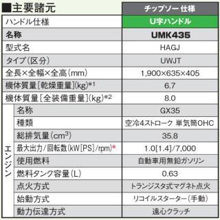 ホンダ 刈払機 35.8cc U字ハンドル 両肩掛けバンド チップソー仕様 UMK435K1UWJT UMK435UWJTの通販なら:  ニッチ・リッチ・キャッチKaago店 [Kaago(カーゴ)]