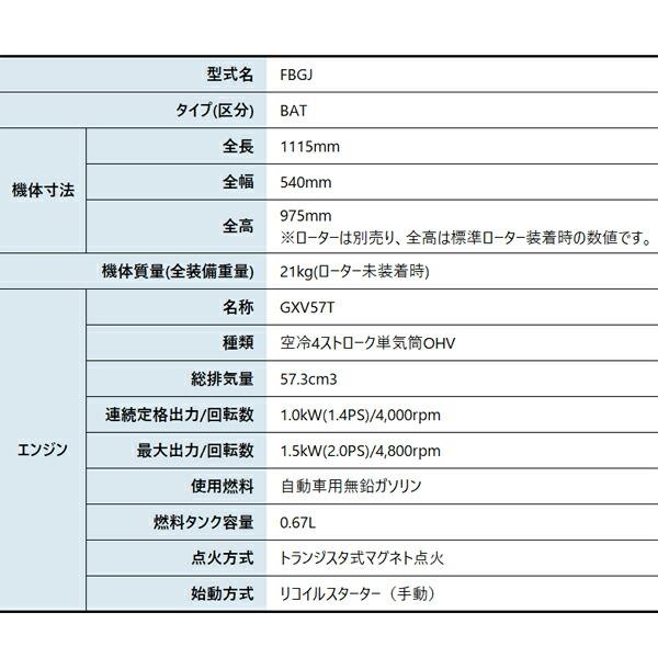 ホンダ 耕うん機 こまめ F220 スイングハンドル仕様 F220K2BAT 商品画像2：ニッチ・リッチ・キャッチKaago店