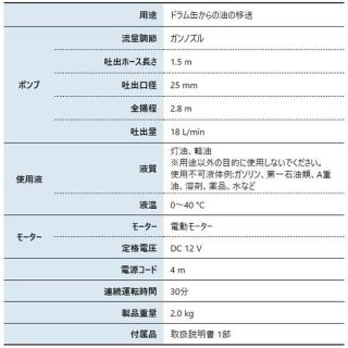 工進 灯油・軽油専用電動ポンプ ラクオート FP-2512 0048548の通販なら