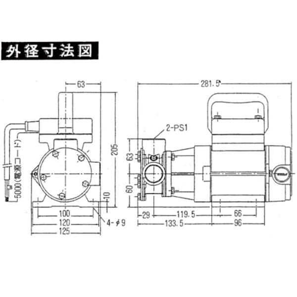 工進 海水用モーターポンプ ラバーマスター MF-4024X 0098711 商品画像4：ニッチ・リッチ・キャッチKaago店