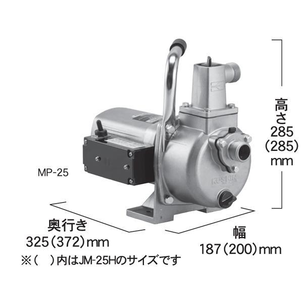 工進 モーターポンプ MP-25 0238572 商品画像3：ニッチ・リッチ・キャッチKaago店