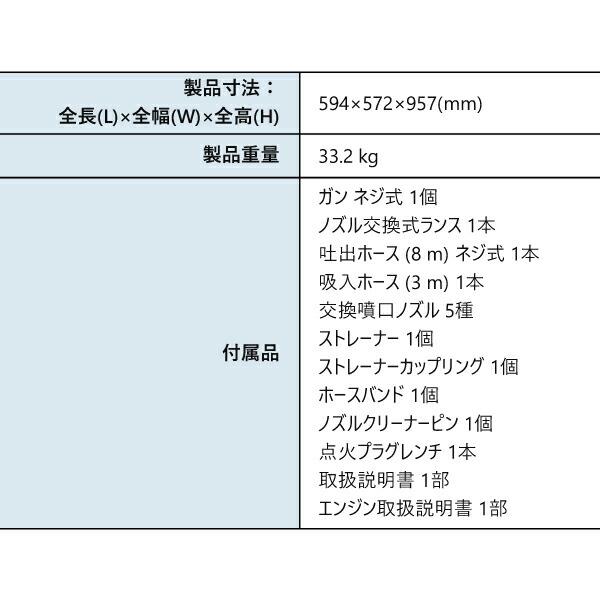 工進 エンジン式高圧洗浄機 JCE-1710 0598583 商品画像4：ニッチ・リッチ・キャッチKaago店