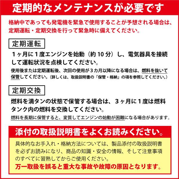 EF6000TE-60HZ) ヤマハ 発電機 EF6000TE (60Hz 4サイクル発電機・バッテリー標準装備) 商品画像12：ニッチ・リッチ・キャッチKaago店