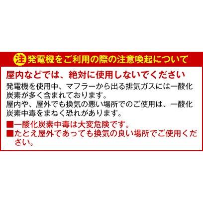 EF6000TE-60HZ) ヤマハ 発電機 EF6000TE (60Hz 4サイクル発電機・バッテリー標準装備) 商品画像13：ニッチ・リッチ・キャッチKaago店