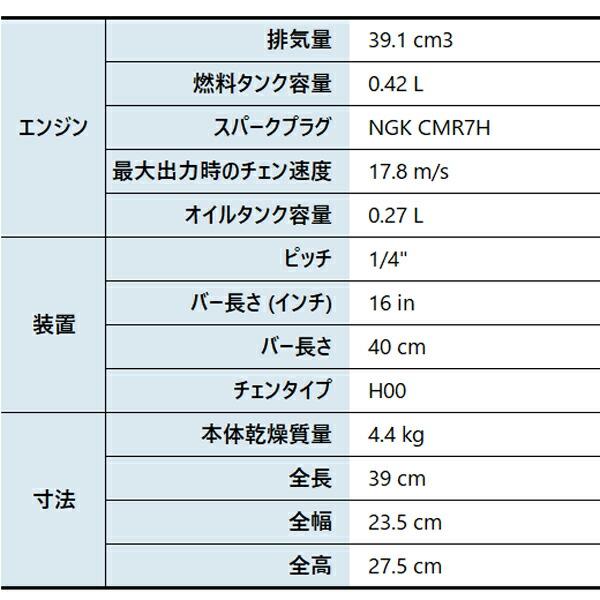 ゼノア チェンソー GZ3750-16SP_H00 970738316 商品画像2：ニッチ・リッチ・キャッチKaago店