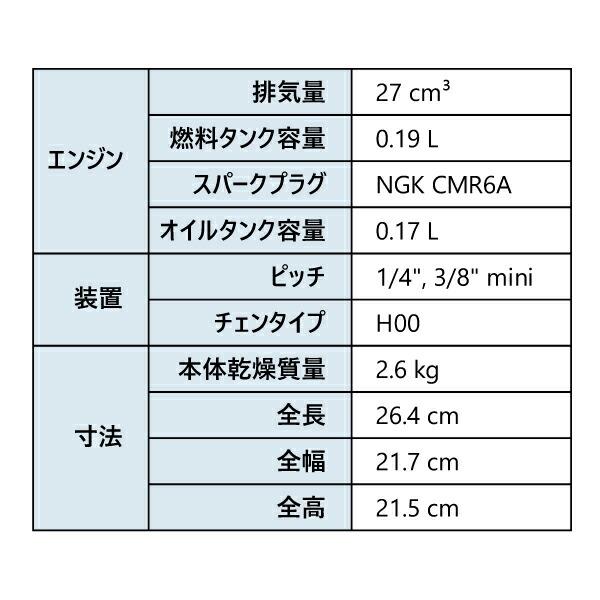 ゼノア チェンソー GZ2800T-10CV_H00 970738010 商品画像2：ニッチ・リッチ・キャッチKaago店