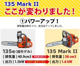 967861814) ハスクバーナ 135 MarkII バー:14RT チェン:91PXの通販なら: ニッチ・リッチ・キャッチKaago店  [Kaago(カーゴ)]