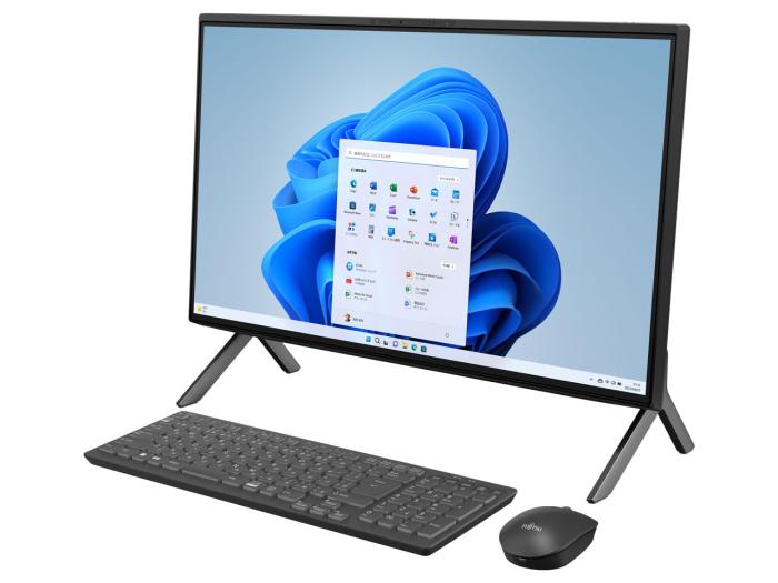 【展示品】富士通 FUJITSU デスクトップPC FMV ESPRIMO FH77/H3 FMVF77H3B 23.8型/ Core i7-1260P/ メモリ16GB/ SSD 512GB / DVD/ Windows 11/ Office付き/ ブラ：EC－TOPショップ