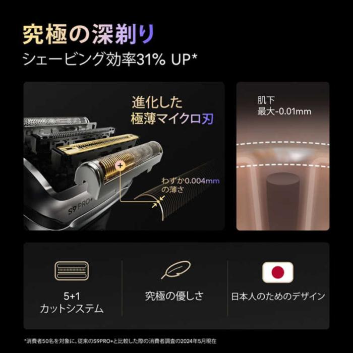 ブラウン シリーズ9 Pro+ 9650cc [マットブラック] 商品画像5：EC－TOPショップ
