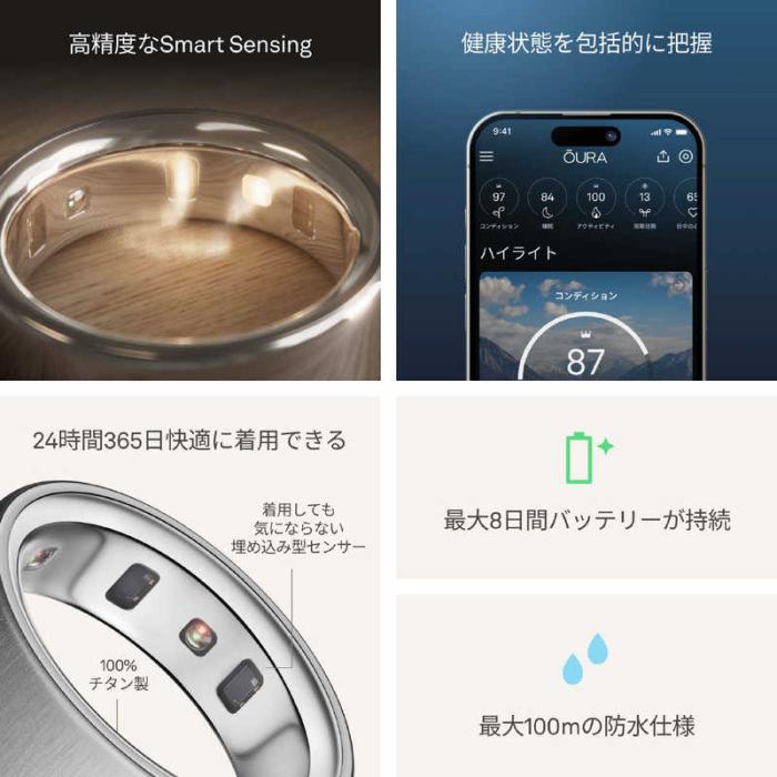 Oura Ring 4 size15 JZ90-54220-15 [ブラッシュドシルバー] 商品画像3：EC－TOPショップ