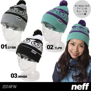 Neff ネフ メンズ レディース キャラクターロゴ ダブルニット帽 14f00021 の通販なら Oc Style Kaago カーゴ