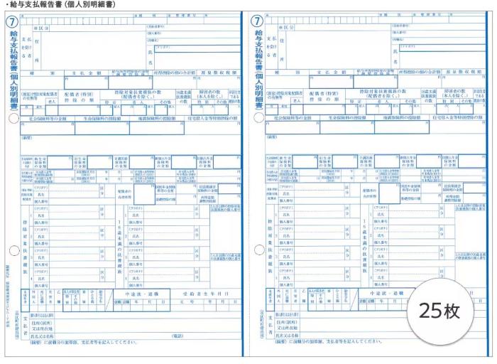 弥生 202501 令和6年分弥生ページプリンタ用源泉徴収票(50人用)