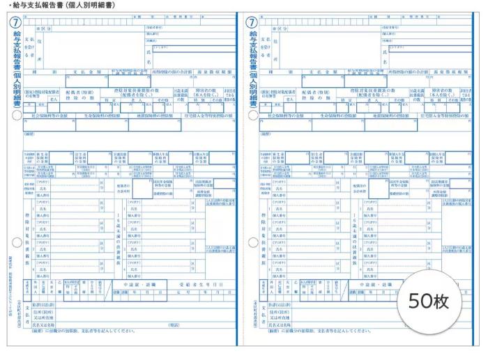 弥生 202502 令和6年分弥生ページプリンタ用源泉徴収票(100人用)