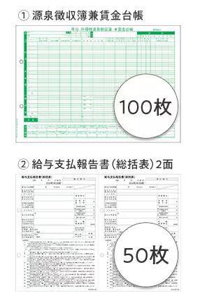 弥生 202532 賃金台帳/給与支払報告書セット100人用（令和6年版）：オフィス・モア Online Shop Kaago店