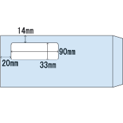 ヒサゴ MF34T 窓つき封筒（給与明細書用/ＧＢ1150・BP1203専用） 商品画像1：オフィス・モア Online Shop Kaago店