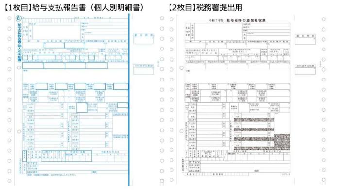 PCA PA133G 源泉徴収票 連続用紙ドットプリンタ用 令和7年(100名入)【2025年1･･･