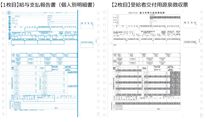 PCA PA135-H4 源泉徴収票 400名入 連続用紙ドットプリンタ用 令和8年【2026年･･･