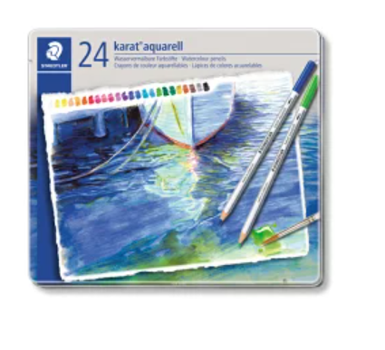 STAEDTLER（ステッドラー）カラト アクェレル　125 水彩色鉛筆　24色セット