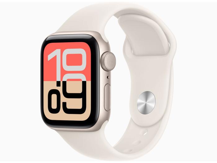 Apple Watch SE 3 GPSモデル 40mm MEH34J/A [スターライトスポーツバンド S/M･･･