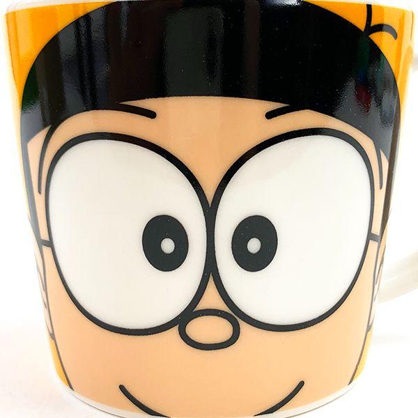 ドラえもん-のび太-フェイスマグ--M-オレンジ-マグカップ-休憩-ホット-食器 商品画像2：キャラグッズPERFECT WORLD TOKYO