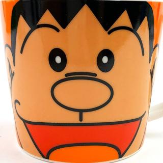 ドラえもん-ジャイアン-フェイスマグ--M-レッド-マグカップ-休憩