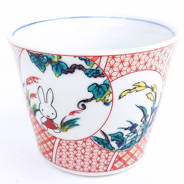 MIFFY-ミッフィー-ミッフィー九谷焼コレクション--蕎麦猪口-赤絵--グッズ-九谷焼-コップ-グラス 商品画像1：キャラグッズPERFECT WORLD TOKYO