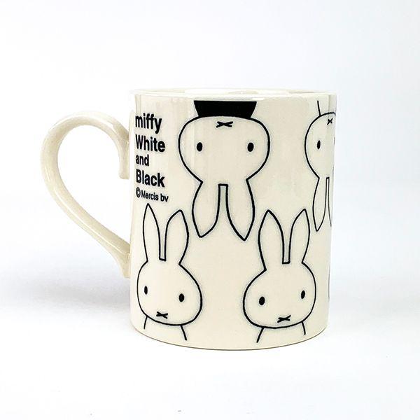 ミッフィー-miffy-ミッフィー-ホワイト＆ブラックマグ（ホワイト）-マグ-ホワイトマグ-食器-白-グッズ-日本製 商品画像2：キャラグッズPERFECT WORLD TOKYO