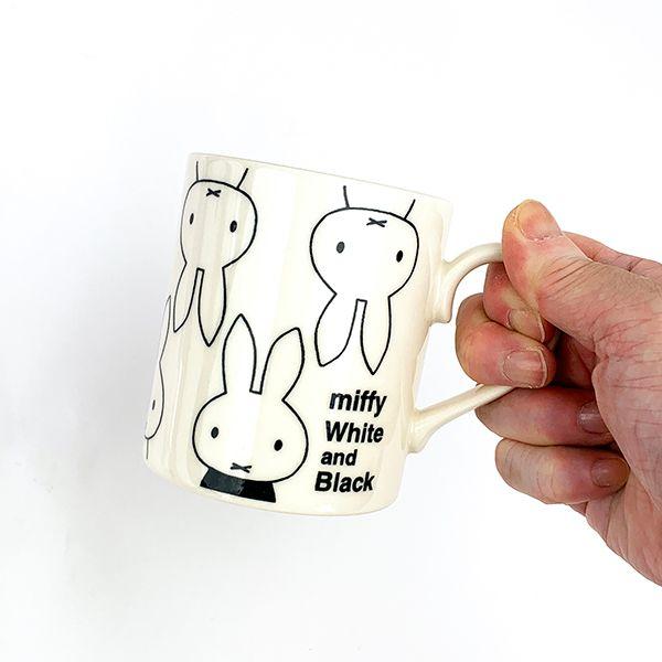 ミッフィー-miffy-ミッフィー-ホワイト＆ブラックマグ（ホワイト）-マグ-ホワイトマグ-食器-白-グッズ-日本製 商品画像4：キャラグッズPERFECT WORLD TOKYO