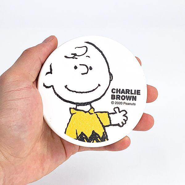 PEANUTS-チャーリーブラウン-吸水コースター-CBフェイス-コースター-グッズ 商品画像4：キャラグッズPERFECT WORLD TOKYO