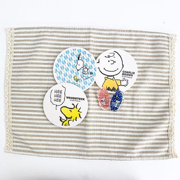 PEANUTS-チャーリーブラウン-吸水コースター-CBフェイス-コースター-グッズ 商品画像5：キャラグッズPERFECT WORLD TOKYO