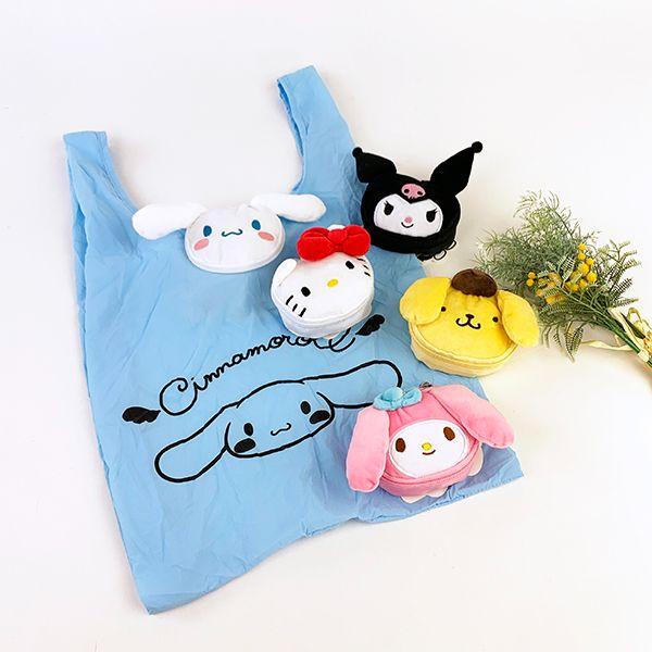 シナモロール-シナモン-ぬいぐるみエコバッグ-エコバッグ-ホワイト-　-　 商品画像10：キャラグッズPERFECT WORLD TOKYO
