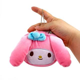 ピンク GGロゴ エコバッグ ぬいぐるみ付き マイメロディ-マイメロ-ぬいぐるみエコバッグ-エコバッグ-ピンク