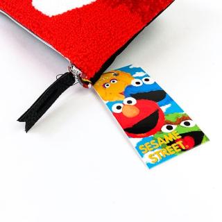 廃番】セサミストリート エルモ さがら刺繍 ポーチ レッドの通販なら