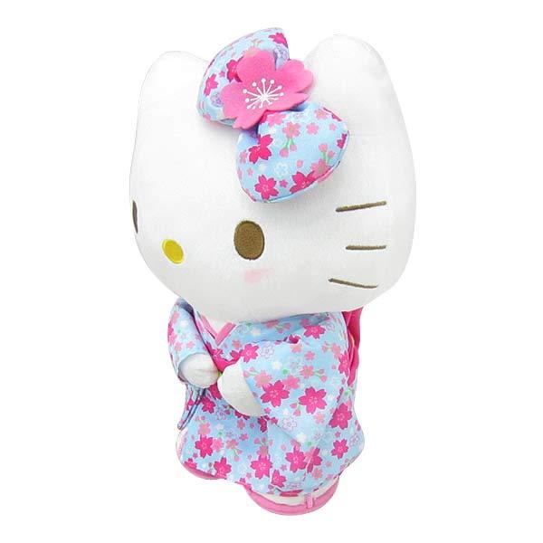 サンリオ-ハローキティ-ハローキティ桜着物水色 商品画像2：キャラグッズPERFECT WORLD TOKYO