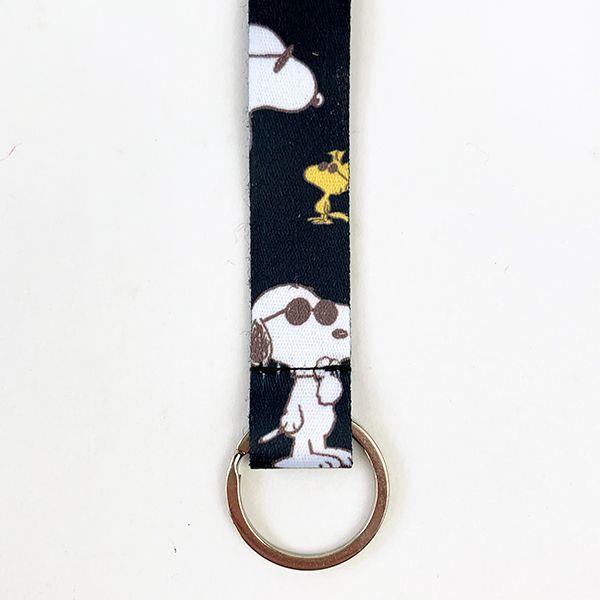 スヌーピー-ジョークール-カラビナ-キーベルト-SNOOPY-キーホルダー-バッグチャーム-黒 商品画像2：キャラグッズPERFECT WORLD TOKYO