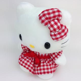 ハローキティ ワンピースドレス　特大　ぬいぐるみ　L　昭和レトロ　レア サンリオ-ハローキティ-ワンピースドレス-Sサイズ-ぬいぐるみ