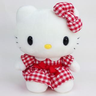 サンリオ キティちゃん ぬいぐるみ サンリオショップ レトロ ドレス ワンピース サンリオ-ハローキティ-ワンピースドレス-Sサイズ-ぬいぐるみ