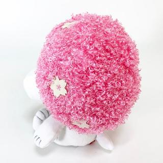 PEANUTS-スヌーピー-SN-アフロ桜-S-インテリア-ぬいぐるみ小-S