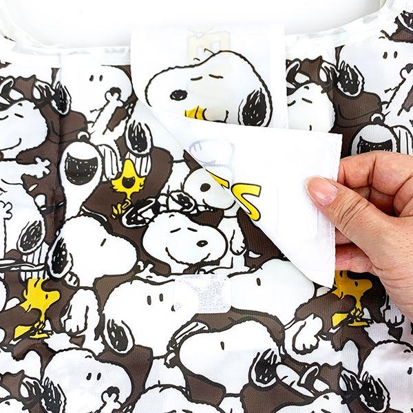 PEANUTS-スヌーピー-マチ付きエコバッグ-エコバッグ-ホワイト 商品画像3：キャラグッズPERFECT WORLD TOKYO