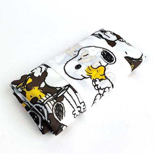 PEANUTS-スヌーピー-マチ付きエコバッグ-エコバッグ-ホワイト 商品画像8：キャラグッズPERFECT WORLD TOKYO