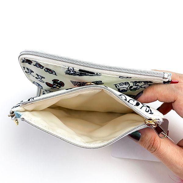 PEANUTS-スヌーピー-PEANUTS-SNOOPY-OLAF-ANDY-折りたたみポーチ-SN-ポーチ-ケース-折りたたみ-ブルー 商品画像7：キャラグッズPERFECT WORLD TOKYO