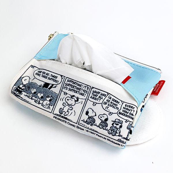 PEANUTS-スヌーピー-PEANUTS-SNOOPY-OLAF-ANDY-折りたたみポーチ-SN-ポーチ-ケース-折りたたみ-ブルー 商品画像9：キャラグッズPERFECT WORLD TOKYO