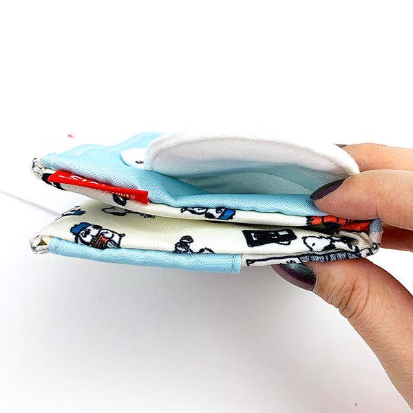 PEANUTS-スヌーピー-PEANUTS-SNOOPY-OLAF-ANDY-折りたたみポーチ-SN-ポーチ-ケース-折りたたみ-ブルー 商品画像10：キャラグッズPERFECT WORLD TOKYO