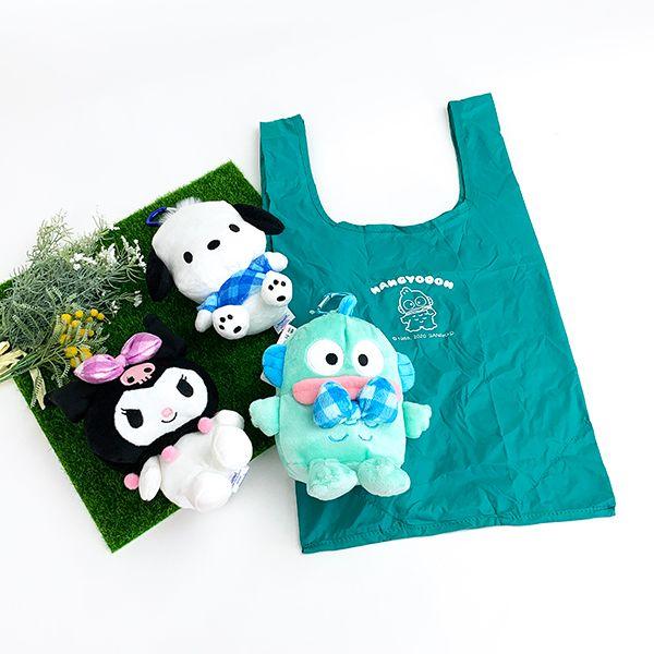 サンリオ-ハンギョドン-Sanrio-characters-ぬいぐるみエコバッグ-エコバッグ-バッグ-コンパクト-お出かけ-買い物-グリーン 商品画像10：キャラグッズPERFECT WORLD TOKYO